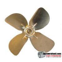 Fan Blade 6" Diameter - SKU:FB-0600-4-R-AS-CW-005-B-Q1-Sold in Quantity of 1