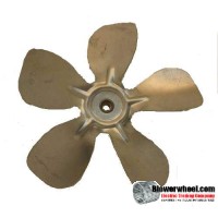 Fan Blade 8" Diameter - SKU:FB-0800-5-R-AS-CCW-010-B-Q3-Sold in Quantity of 3