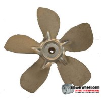 Fan Blade 8" Diameter - SKU:FB-0800-5-R-AS-CW-010-B-Q1-Sold in Quantity of 1